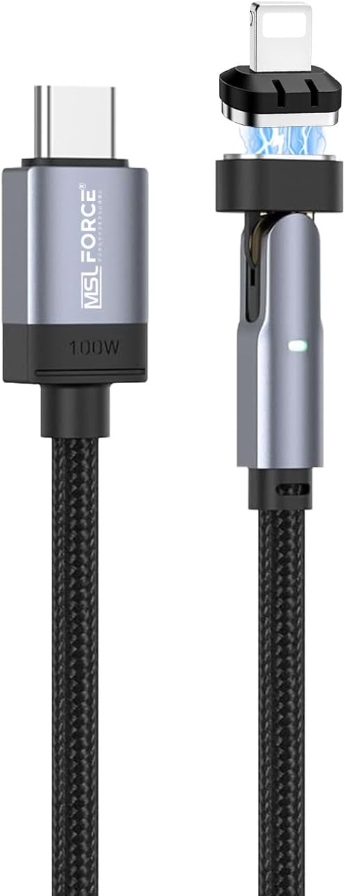 USB-C to Lightning 変換ケーブル 磁石吸着 27W 急速充電 1m