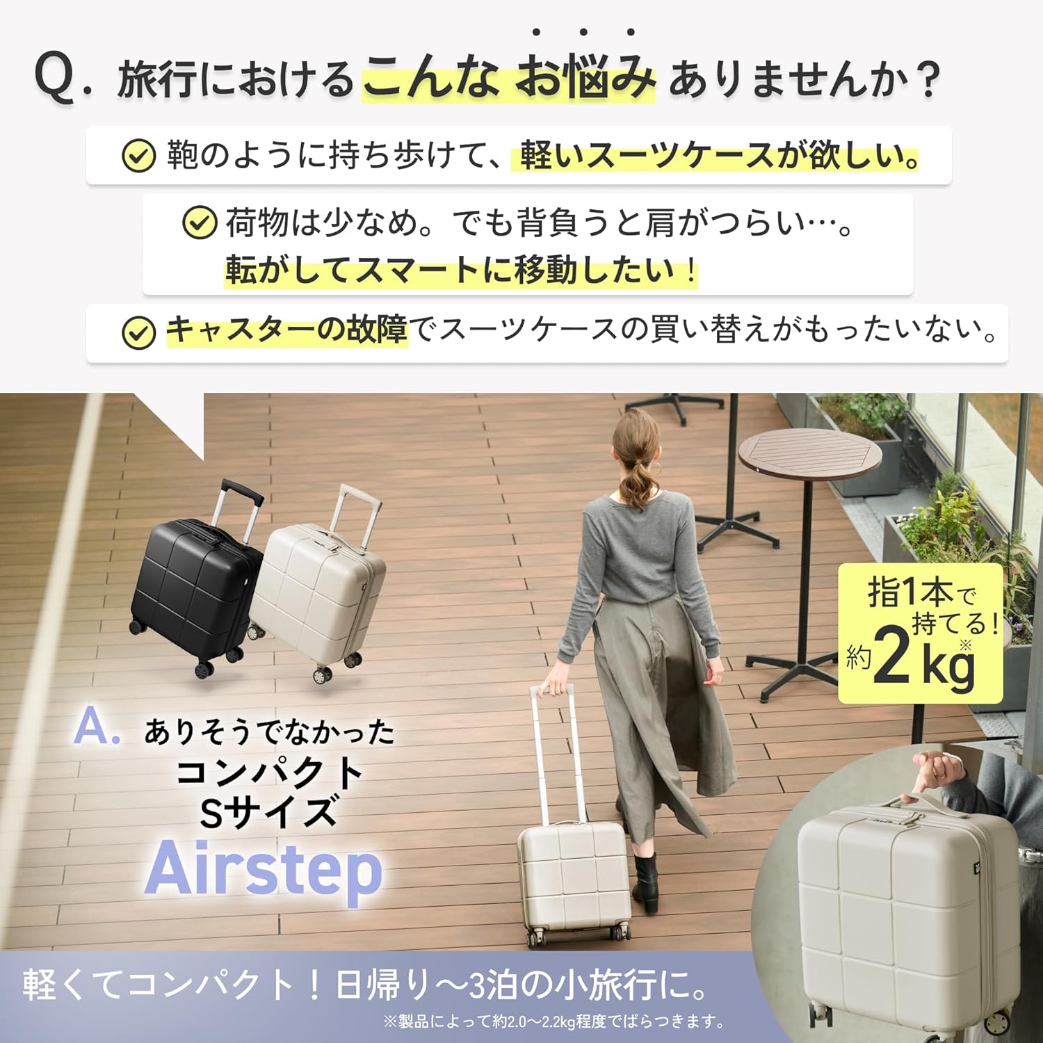 軽量 Sサイズ キャリーケース 機内持ち込み用 日本製 静音HINOMOTOキャスター TSAロック付き