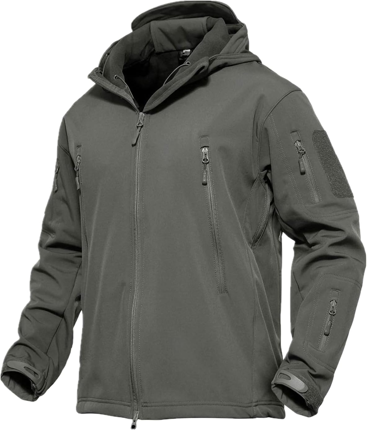 防寒ソフトシェルジャケット メンズ タクティカル アウトドア ツーリング 登山用 防水 フード付き
