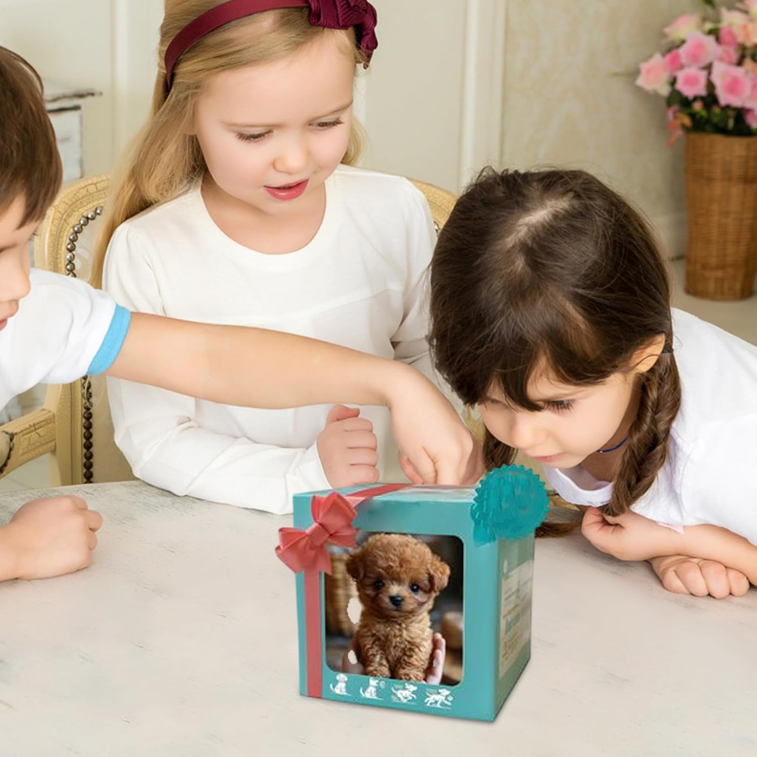 2025年版AIロボット犬おもちゃ - 歩く・吠える・尻尾を振るリアルなロボット犬