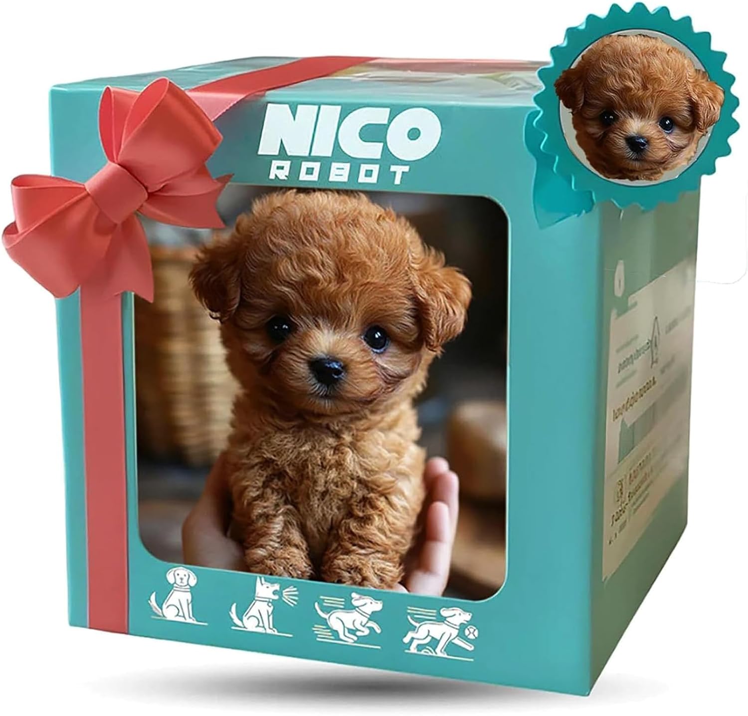 Ai搭載インタラクティブロボット犬 - 子供向けリアルな動きのおもちゃ(茶色)