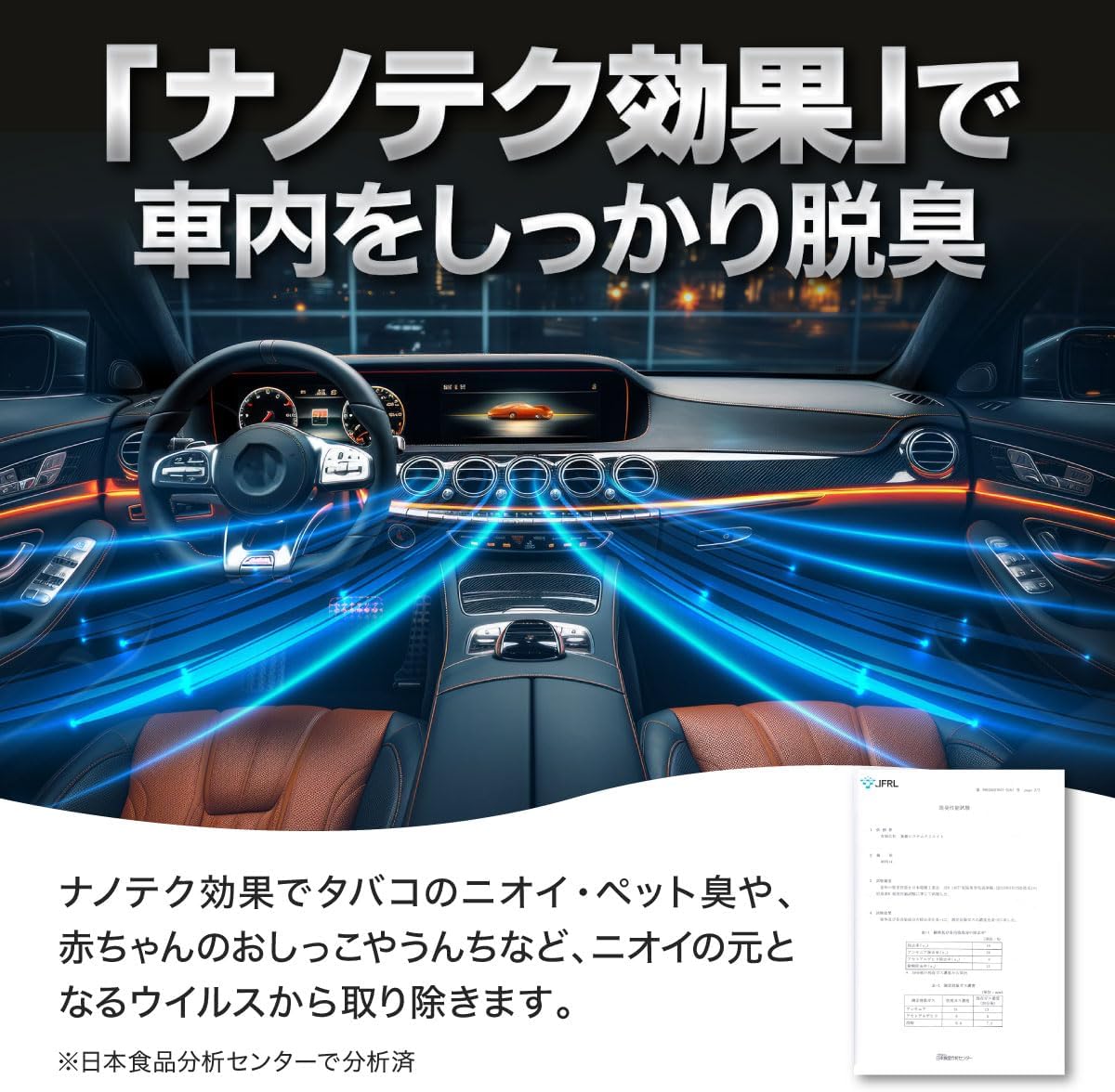 永久消臭ナノテクフィルター 2枚入り 車用エアコン用