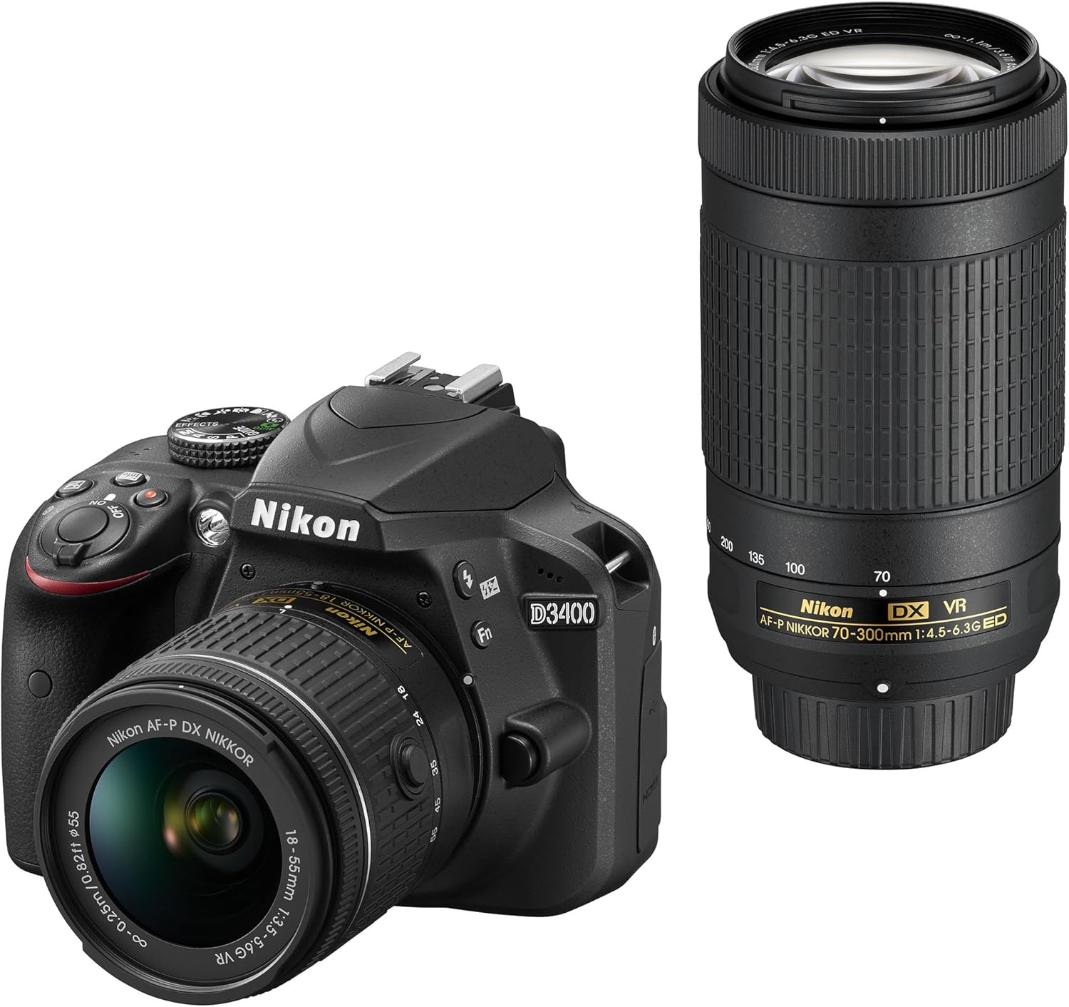 Nikon デジタル一眼レフカメラ D3400 ダブルズームキット ブラック