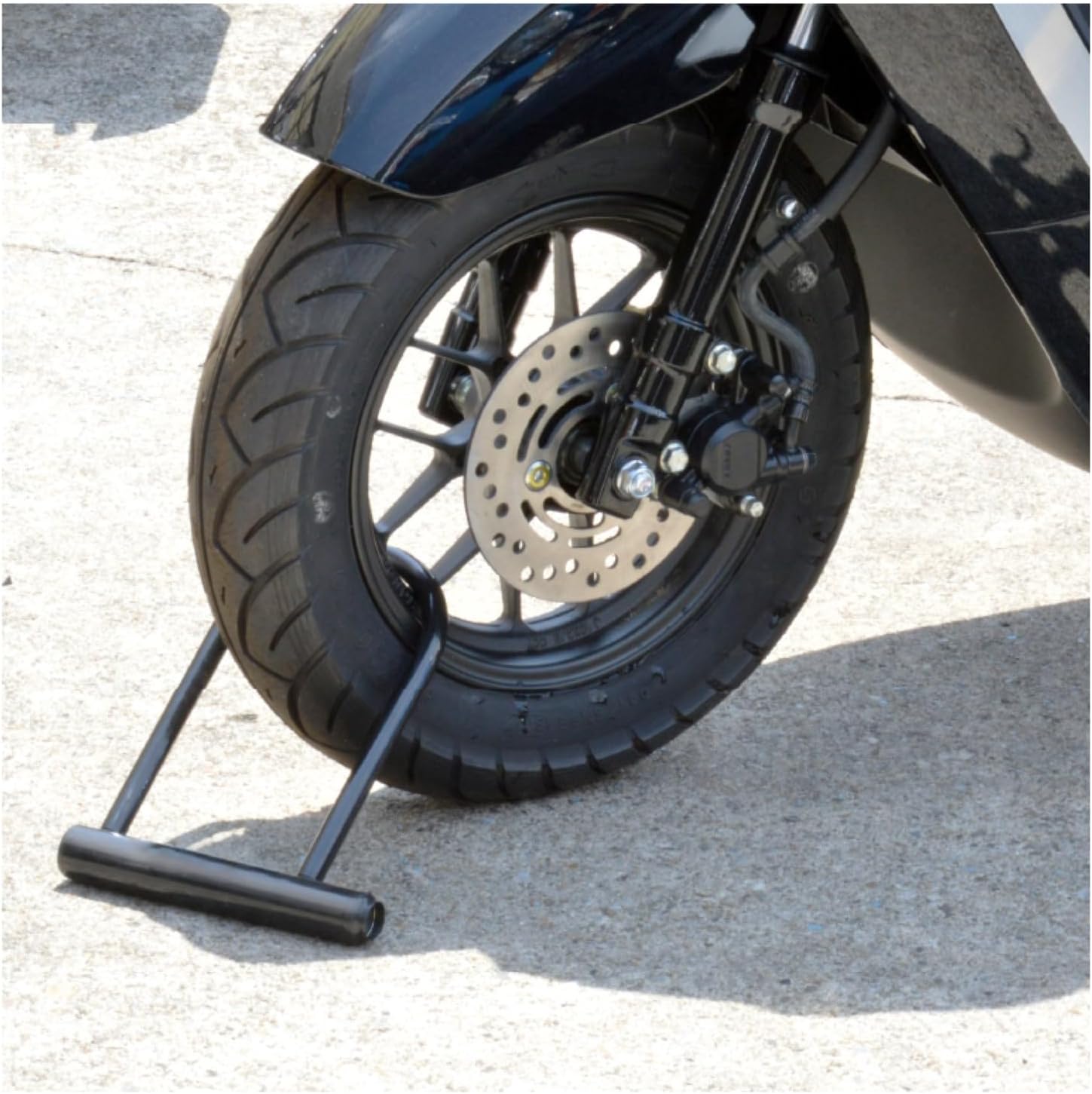 バイク用U字ロック スペアキー3本付属 ブラック 14Φ/内寸：108×200mm