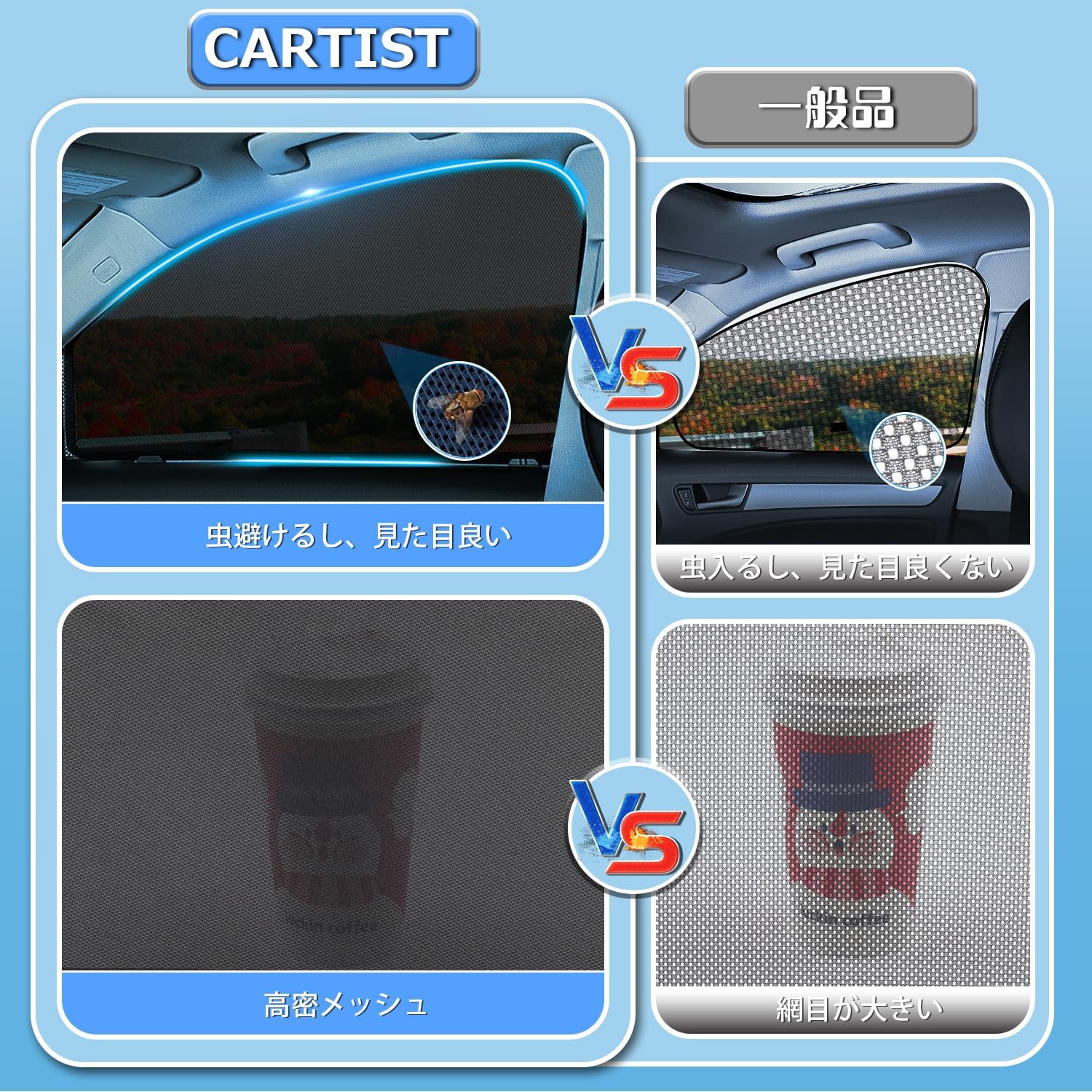 ランクル250用メッシュカーテン サンシェード UVカット・遮熱・簡単着脱【2025年モデル】