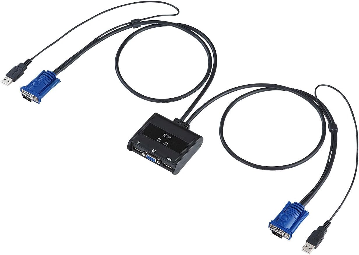パソコン自動切替器 2:1 SW-KVM2UUN