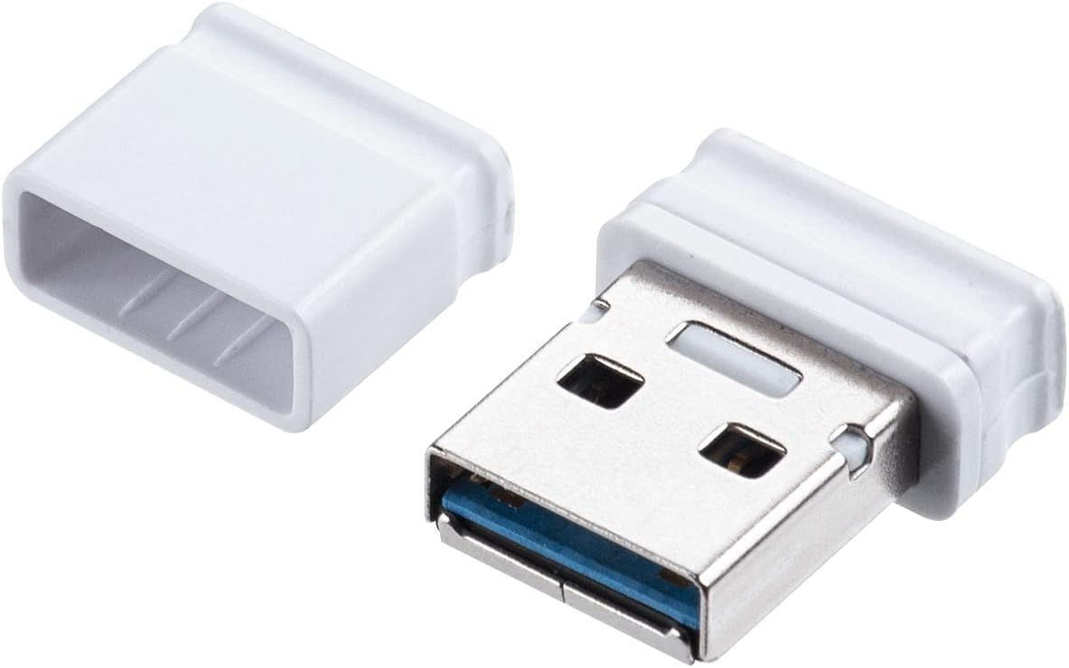 超小型キャップ式USBメモリ 8GB USB3.2 Gen1 ホワイト