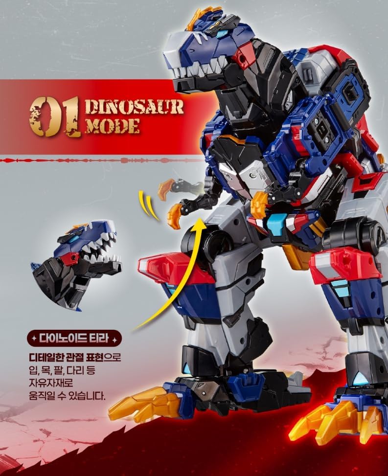 ミニフォース ダイノイド レックスカイザー 3モード変形ロボットおもちゃ