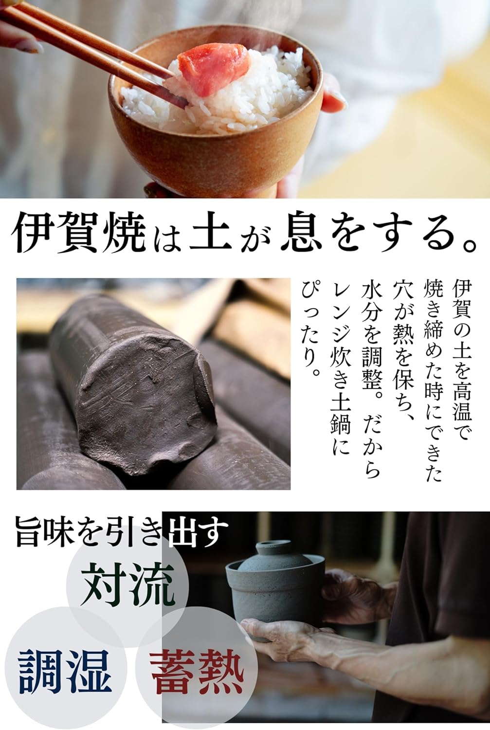 簡単レンジ土鍋【伊賀ノ匠】6号 一人用土鍋 1人鍋 新生活