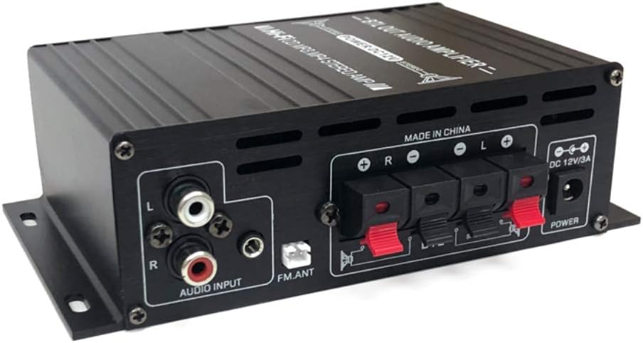 小型Bluetooth5.0対応 Hi-Fiステレオオーディオアンプ 40W×2 USB/SD再生機能付き