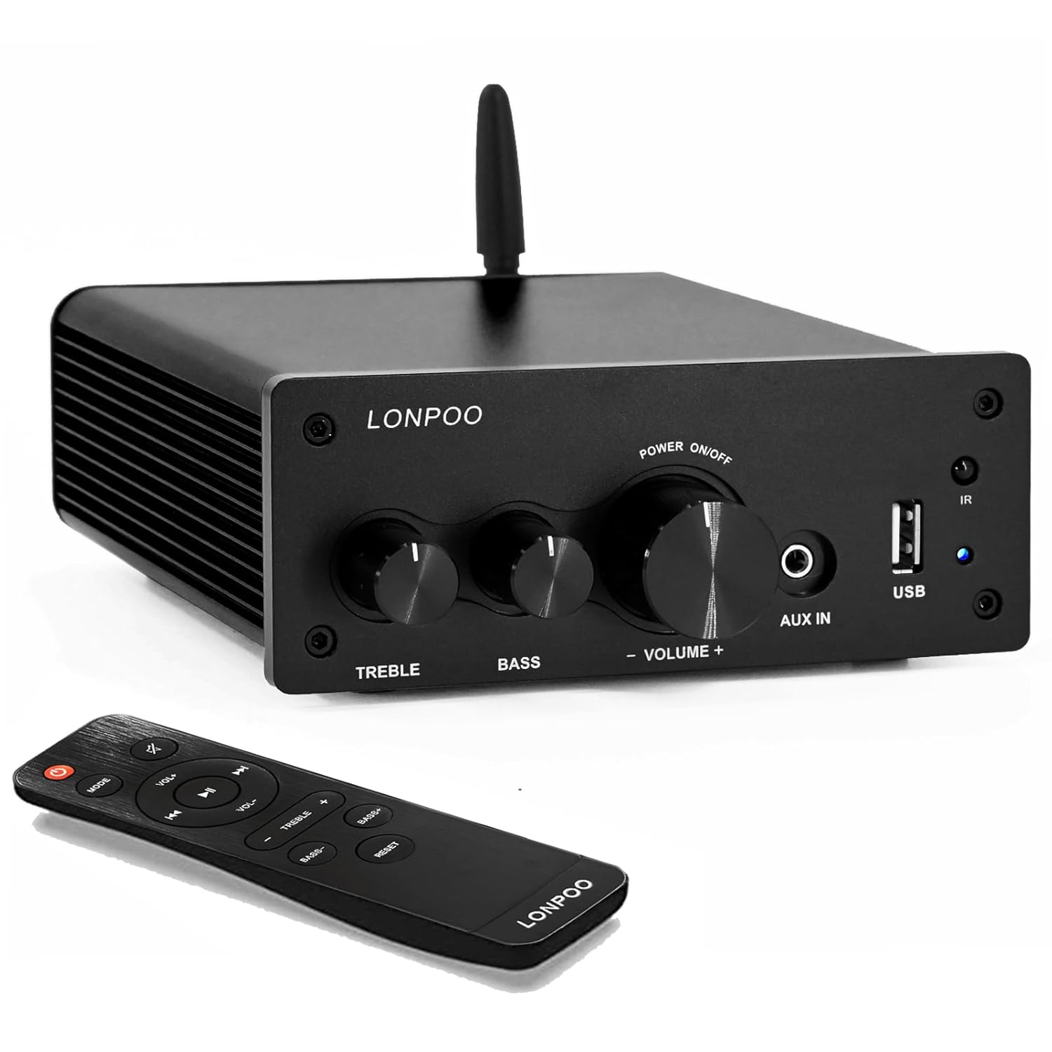 超小型HiFiパワーアンプ 200W Bluetooth/光入力/USB対応