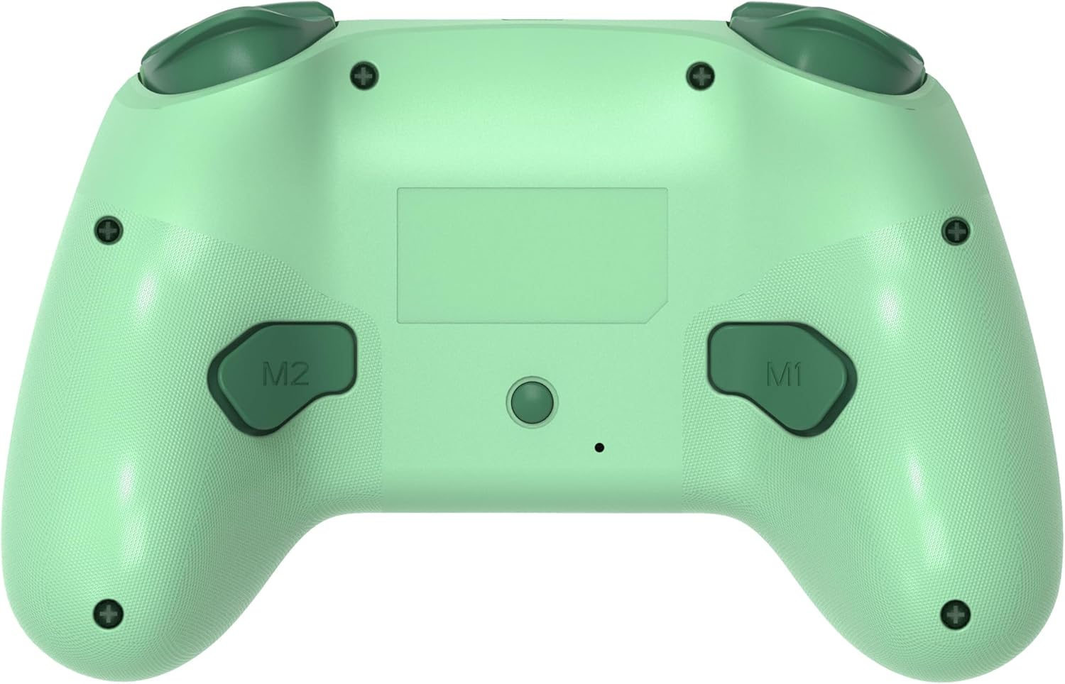 Switch対応 無線RGBライトゲームパッド（マカロン緑） 自動連射・振動調整・マクロ機能付き