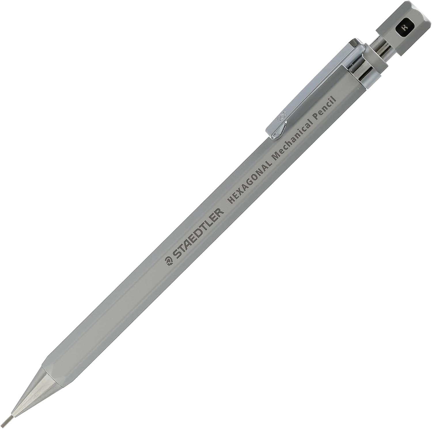ヘキサゴナル 0.5mm シャープペンシル 【シルキーシルバー】