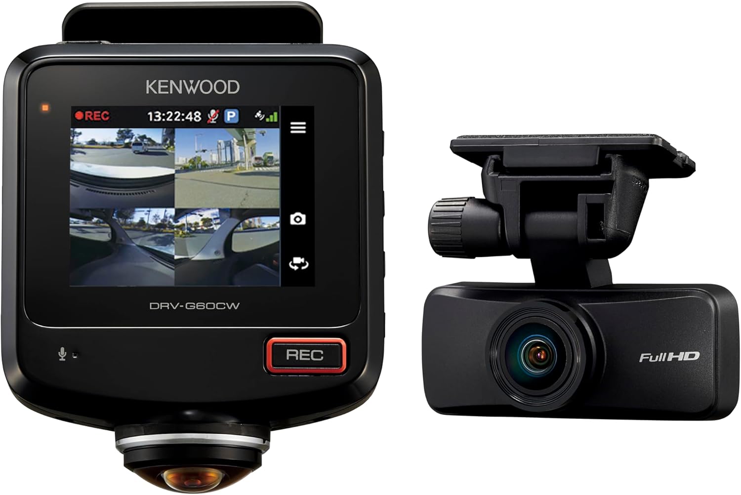 360度撮影のドライブレコーダー Kenwood DRV-G60CW (64GB microSD付属)