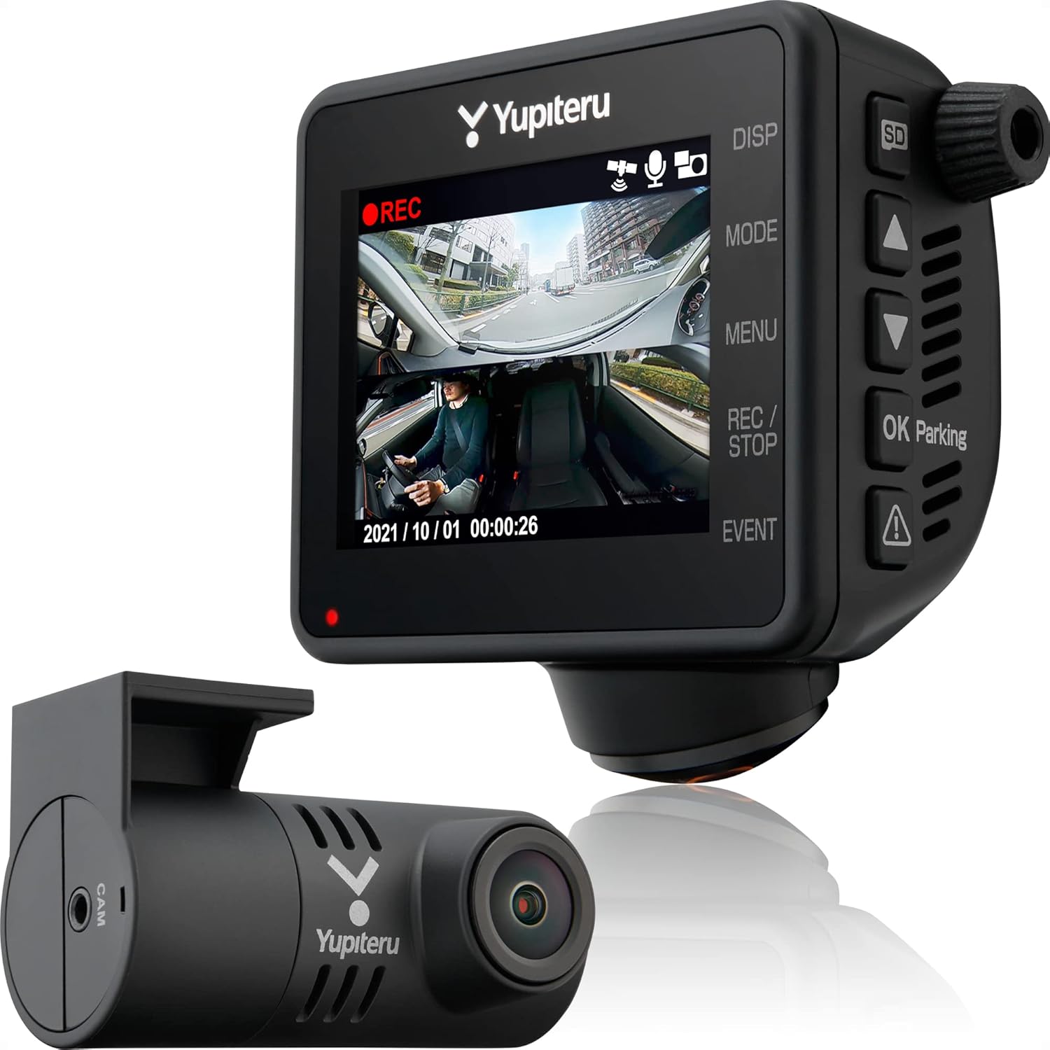 360°全周囲ドライブレコーダー・リアカメラ Q-31R あおり運転自動記録【2021年発売・3年保証】