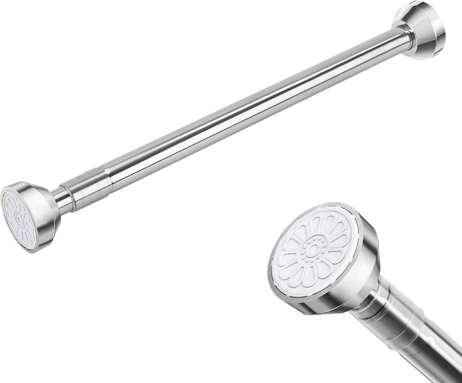 穴あけ不要 ステンレス製 強力つっぱり棒(40-60cm)耐荷重25kg 物干し・カーテン用