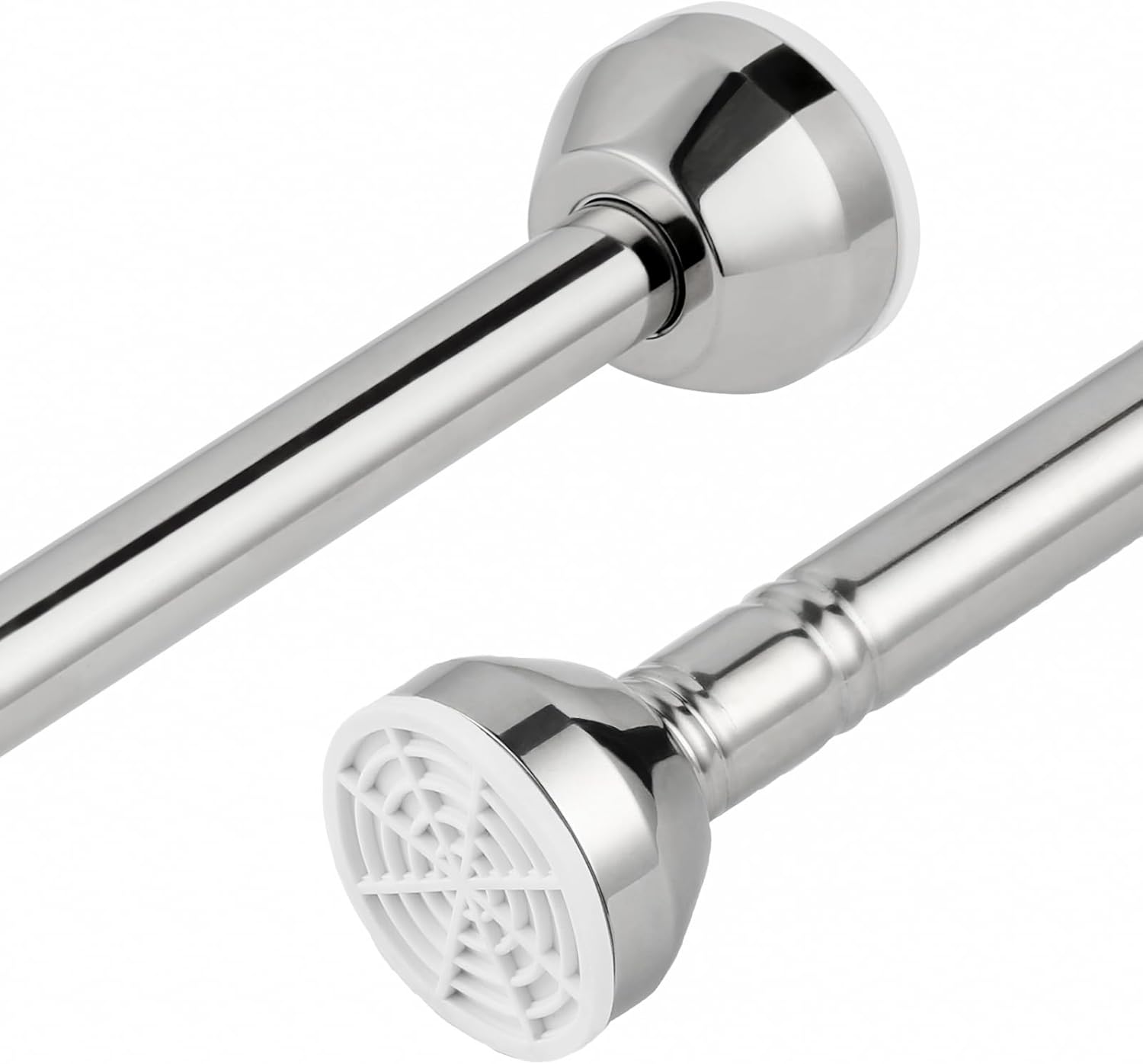 つっぱり棒 ステンレス鋼製 伸縮幅45cm~128cm 耐荷重20kg クローゼット収納用