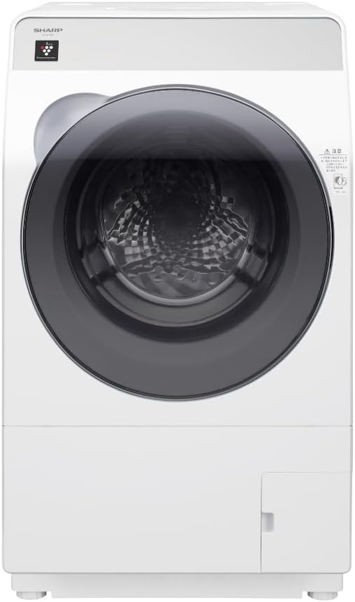 シャープ 10kg洗濯 6kg乾燥 ドラム式洗濯乾燥機 右開き クリスタルホワイト