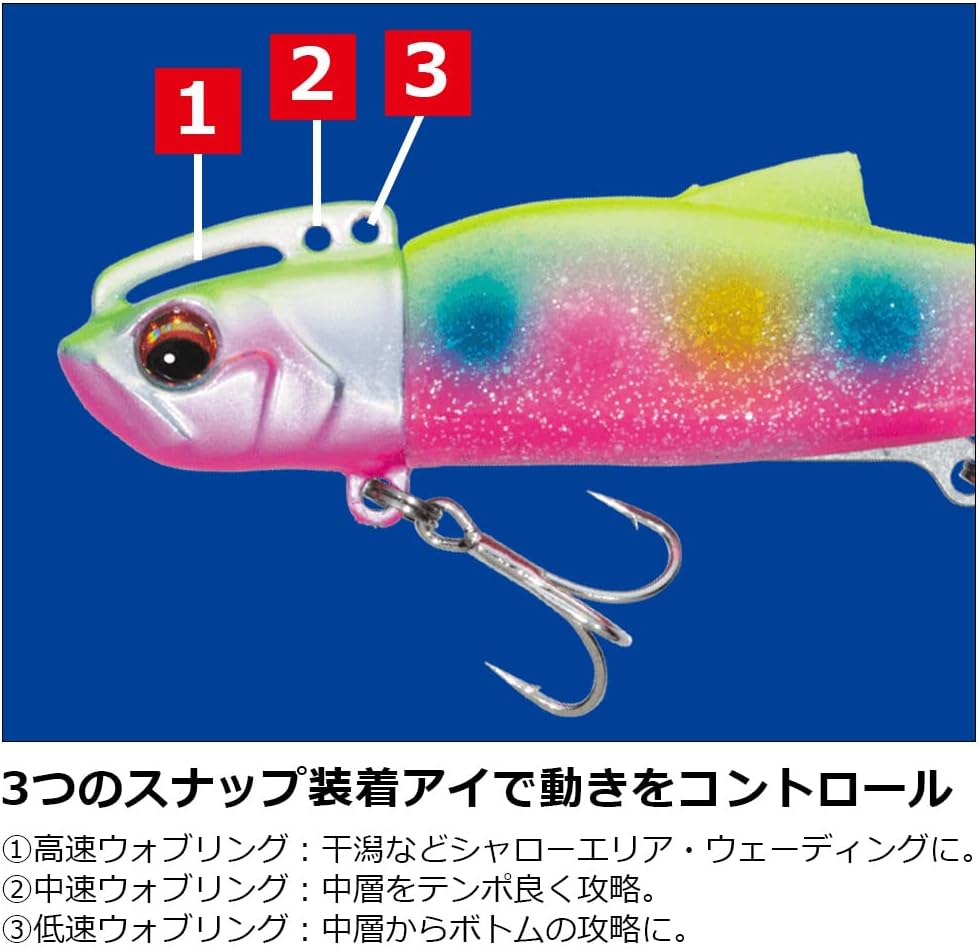 シーバスルアー タイドリフト ワンシャッド 18g レッドヘッド