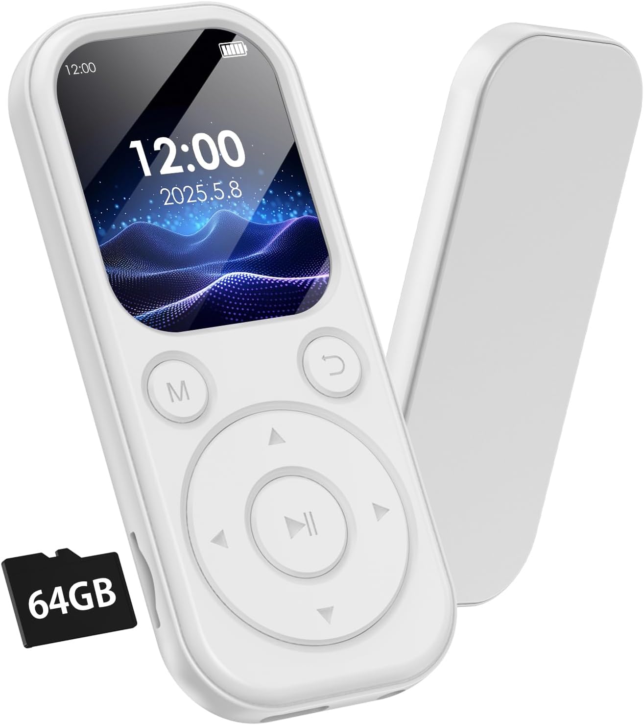 ポータブル音楽プレーヤー【Bluetooth5.3対応・64GB・軽量26g】ジョギングや通勤に最適