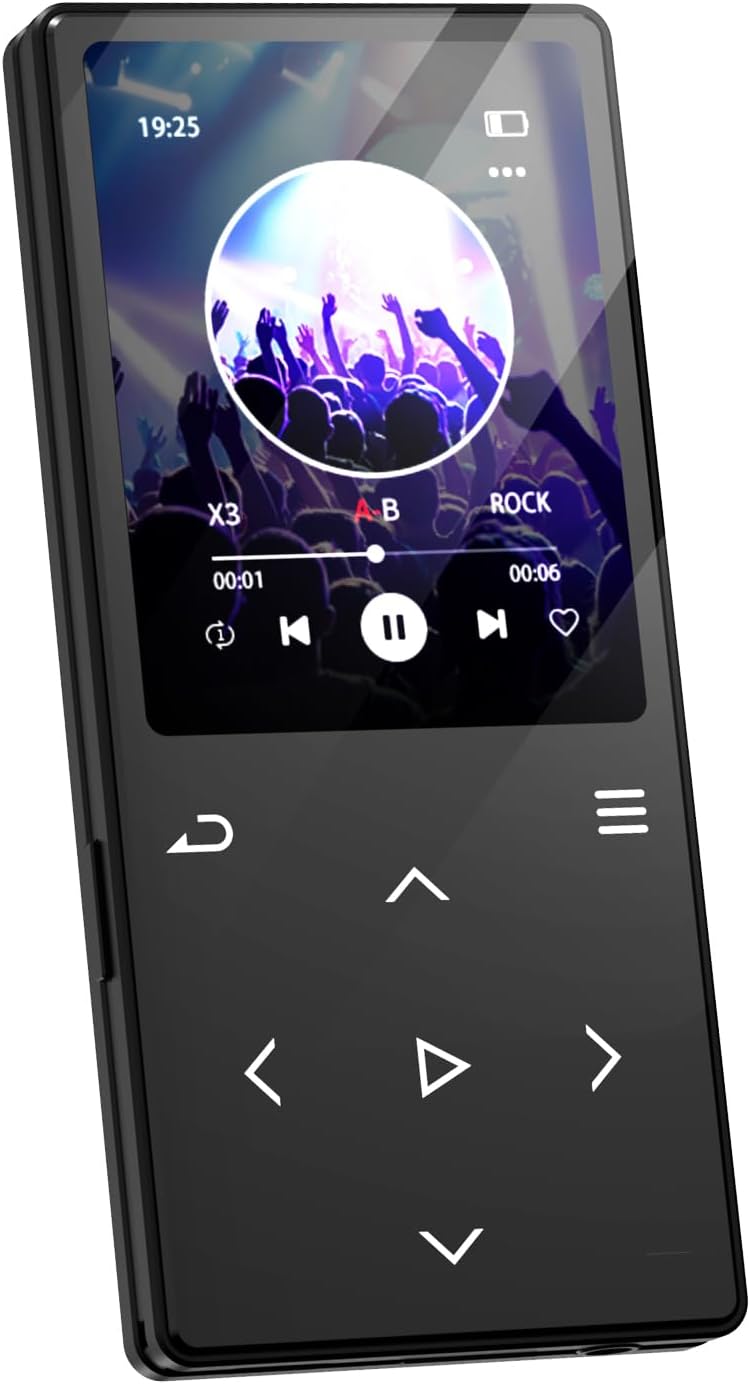 Bluetooth5.0 64GB内蔵音楽プレーヤー 子供向け タッチパネル搭載 FMラジオ 録音機能付き 小型