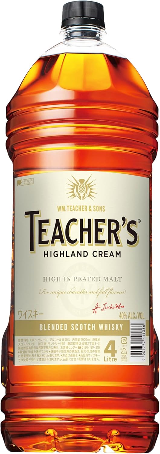 ティーチャーズ ハイランドクリーム スコッチウイスキー 4000ml