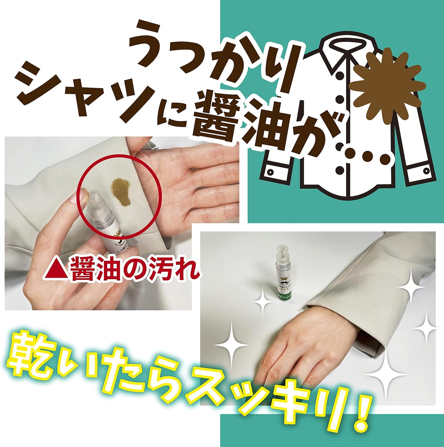 シミ取りスプレー 100ml 家庭用 衣類・じゅうたん・ソファに最適