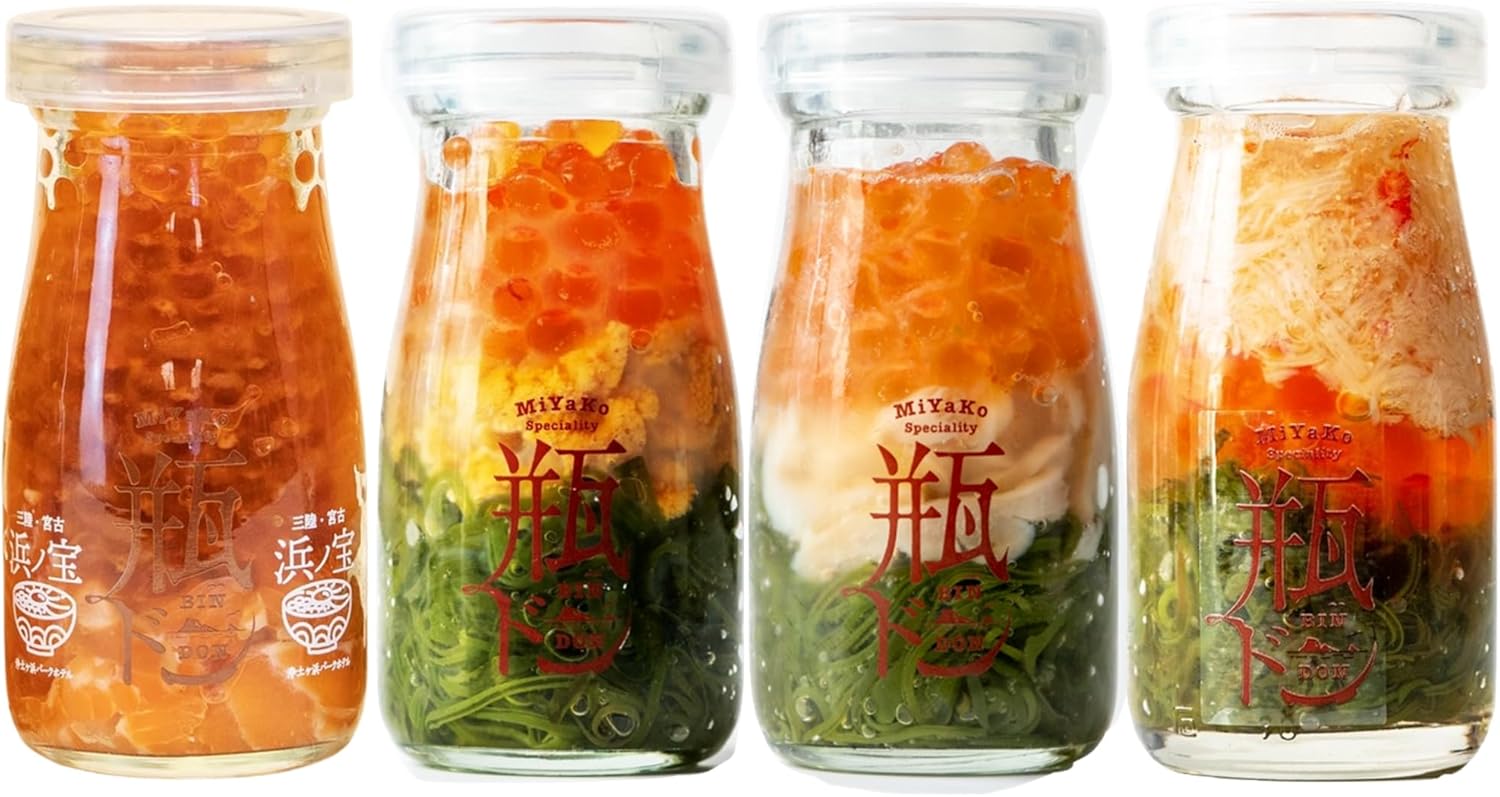 浄土ヶ浜パークホテル海鮮丼 高級瓶ドン4本セット