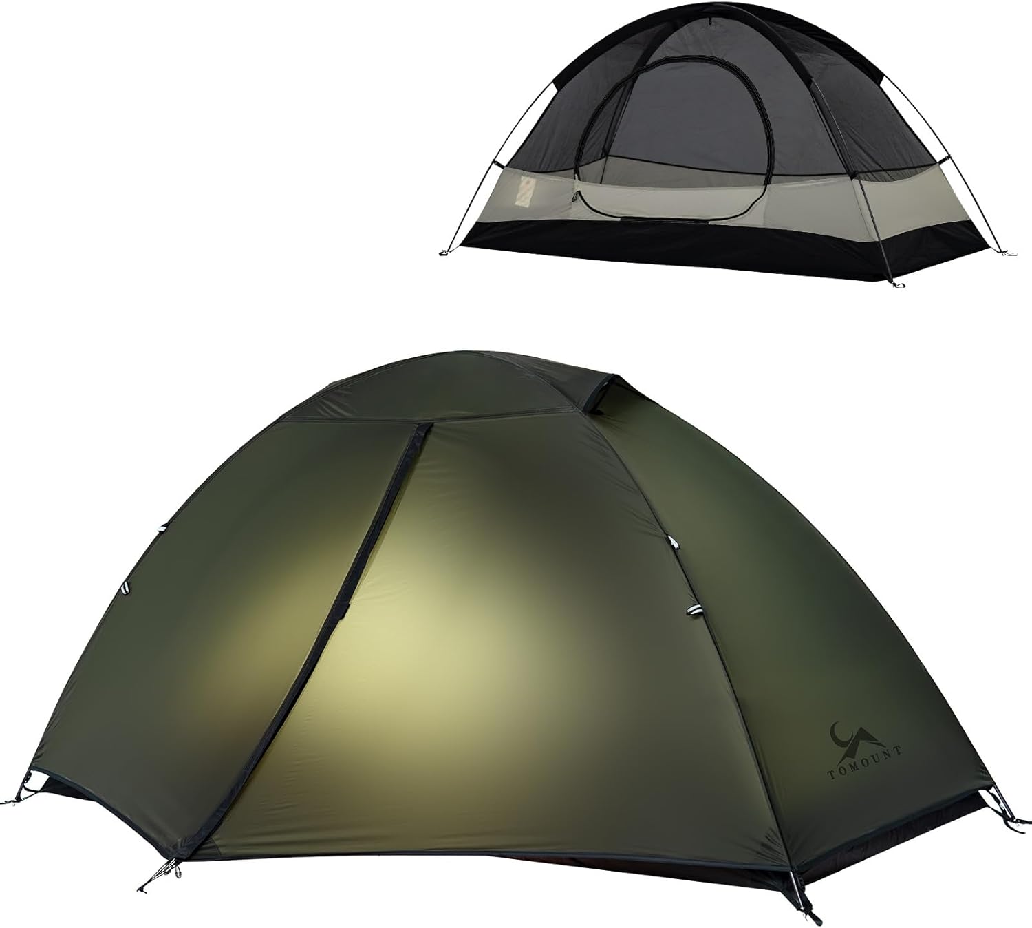 1-2人用超軽量自立式テント 20Dナイロン 二重層 耐水圧4000mm コンパクト アウトドア用