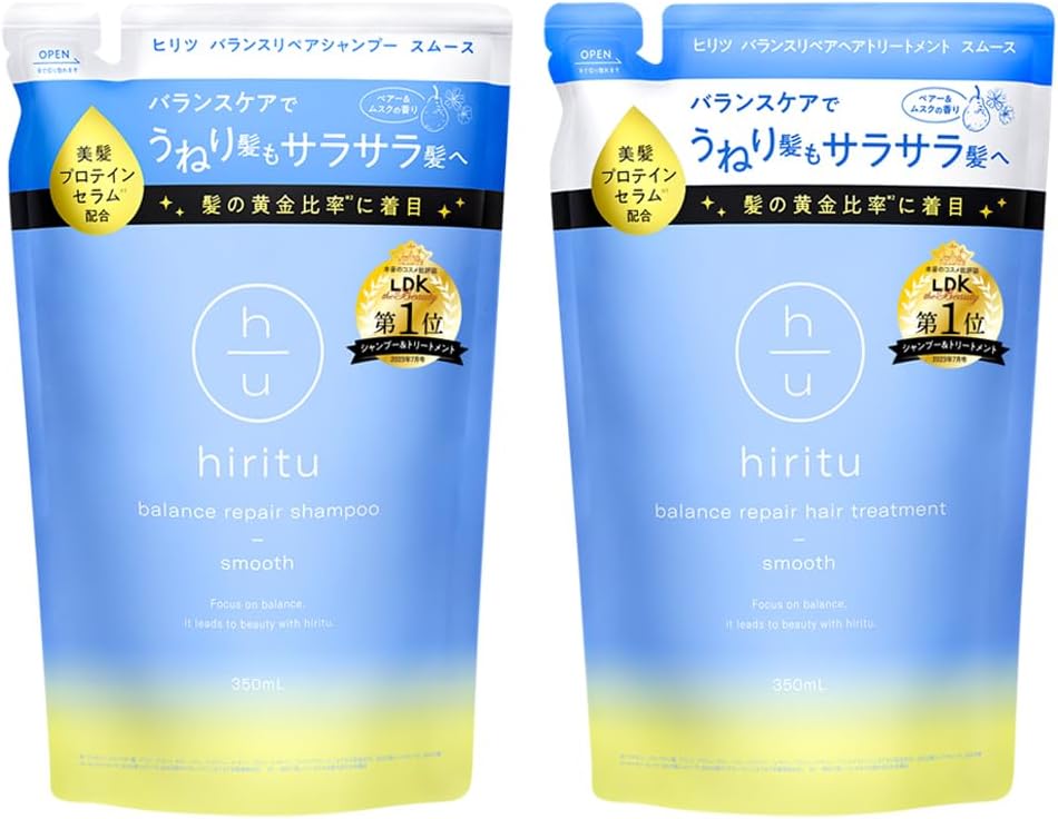 バランスケアシャンプー＆トリートメント詰め替えセット - ノンシリコン・美髪プロテイン配合・ペアー＆ムスクの香り