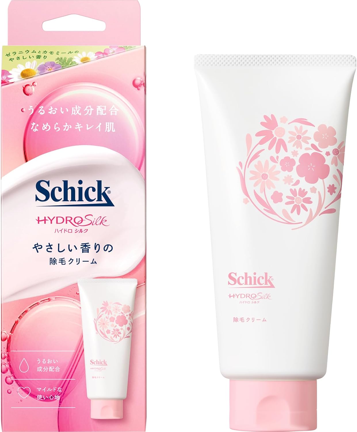 女性用ハイドロシルク除毛クリーム ゼラニウム＆カモミールの香り 150g【医薬部外品】