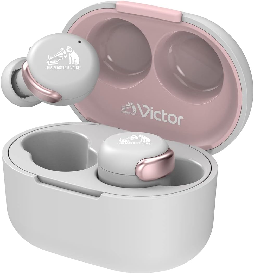 JVCケンウッド ワイヤレスイヤホン HA-A30T ピンク 防水 ノイズキャンセリング テレワーク用 21時間再生