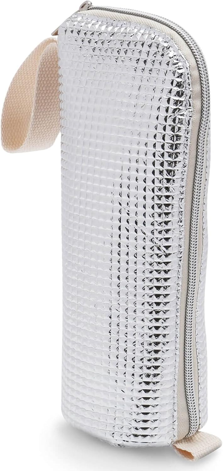 保冷ペットボトルホルダー【両面アルミ素材・結露対策】650ml対応 (白)