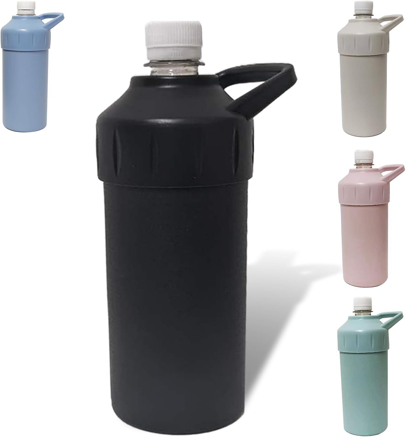 真空断熱ペットボトルホルダー(500ml~650ml対応・マットブラック)