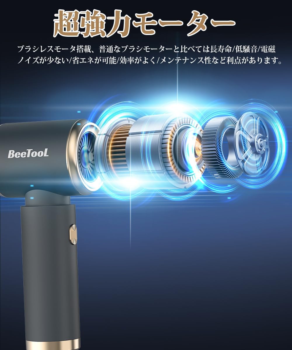 コードレス ハンディクリーナー 車用掃除機 25000Pa 強力吸引力 乾湿両用 USB充電式 超軽量 0.36kg