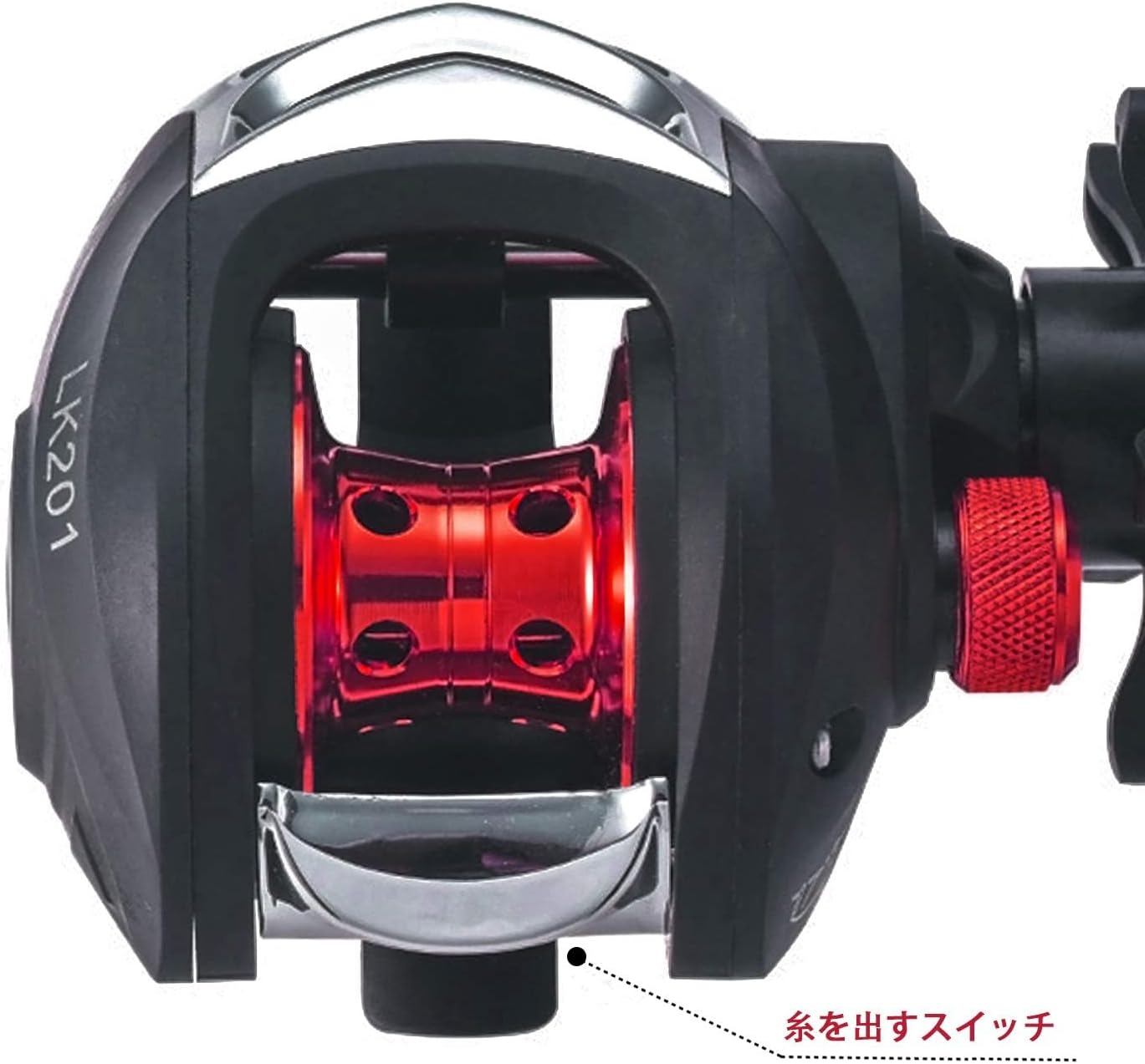 マグネットブレーキ付きバス釣り用軽量ベイトリール 7.2:1ギア比 8kgドラグ力