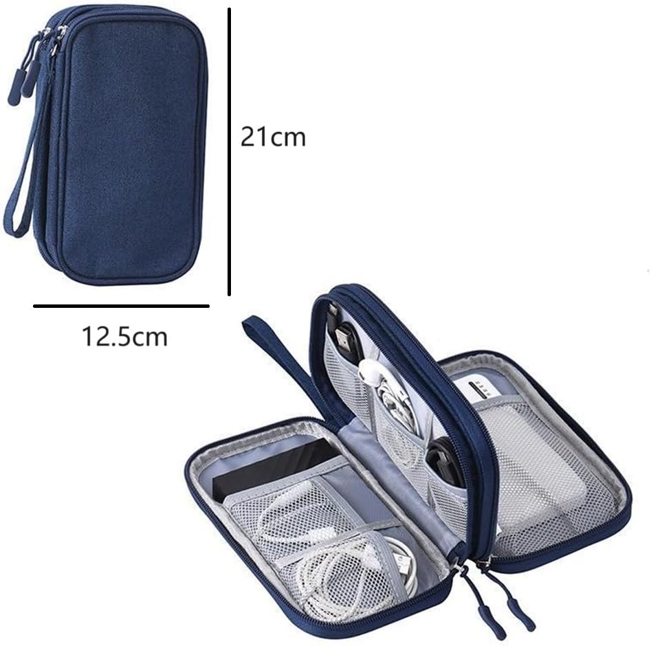 himsyuden 撥水3層デジタル収納バッグ ケーブル収納ポーチ