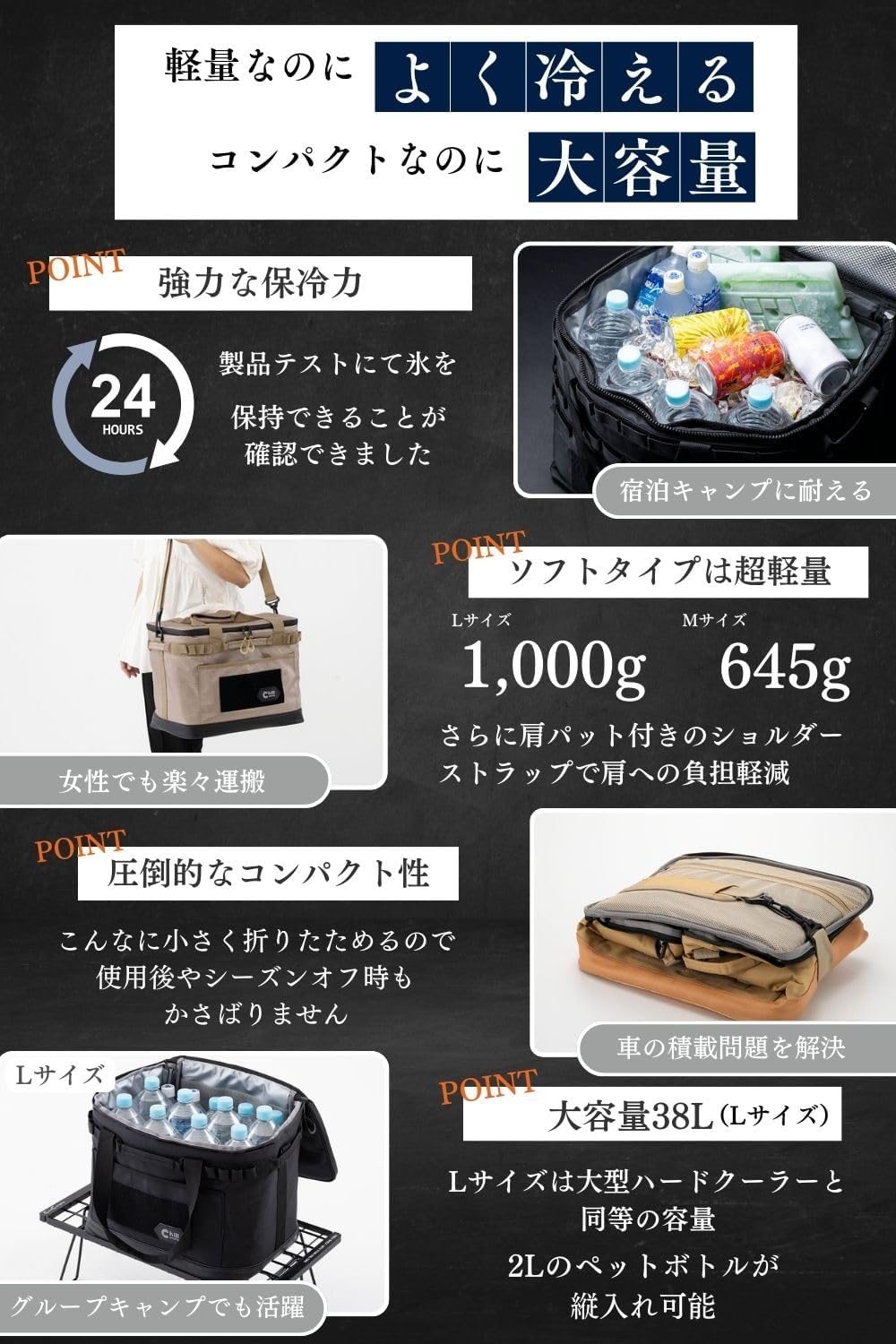 アウトドア用ソフトクーラー 保冷バッグ - ChillCamping