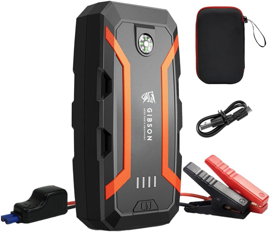 日本製 32000mAh 大容量ジャンプスターター 車用エンジンスターター LEDライト搭載 PSE認証 2年保証
