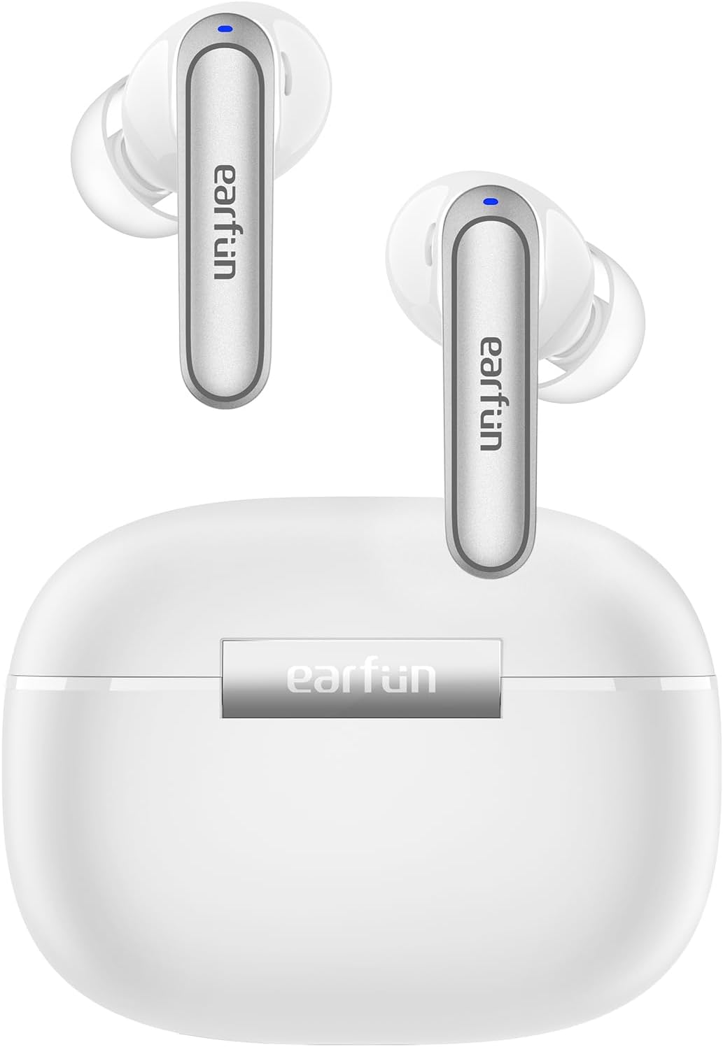 EarFun Air 2 ワイヤレスイヤホン Bluetooth 5.3 ハイレゾLDAC/IPX7防水/40時間再生/55msゲームモード (ホワイト)