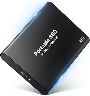 2TB外付けSSD【PS4/PS5対応】USB Type-Cポータブル金属製防滴防塵耐衝撃データ転送