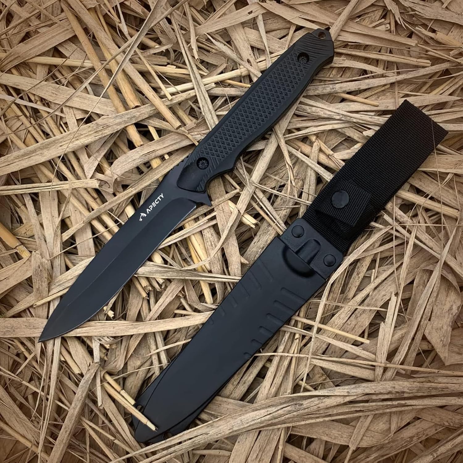 アウトドア用フルタングステンレス鋼シースナイフ