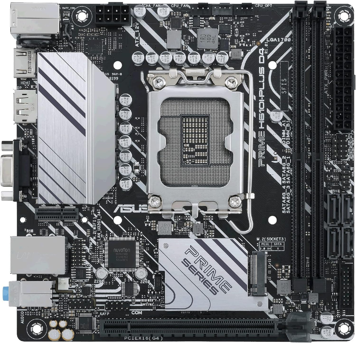 ASUS PRIME H610I-PLUS D4-CSM Mini-ITXマザーボード (LGA 1700) アンプIC付き