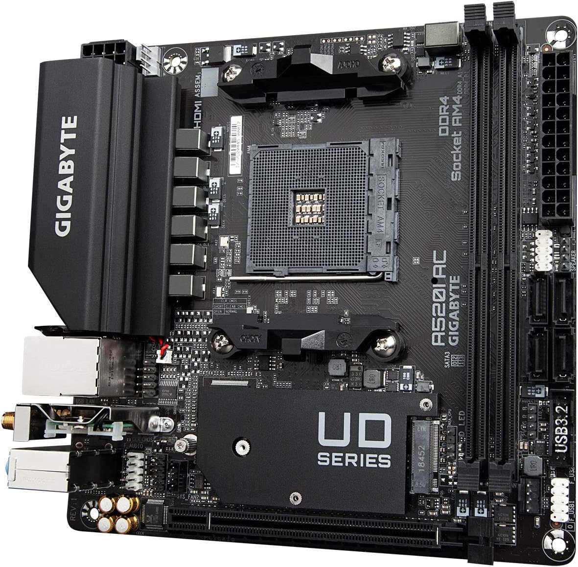 GIGABYTE A520I AC MiniITXマザーボード [AMD A520チップセット] MB5141