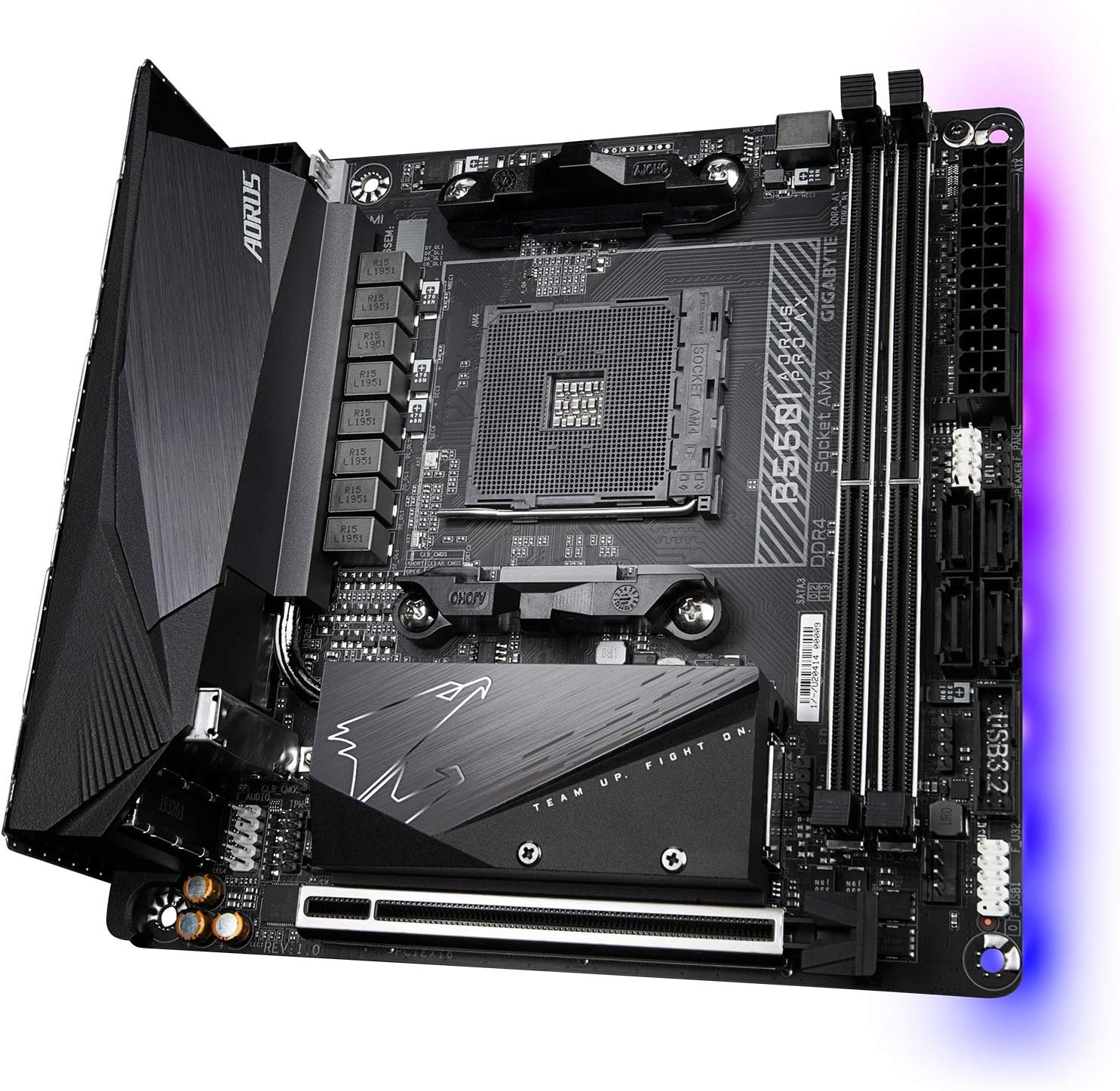 GIGABYTE B550I AORUS PRO AX Rev.1.x MiniITX マザーボード [AMD B550 チップセット]