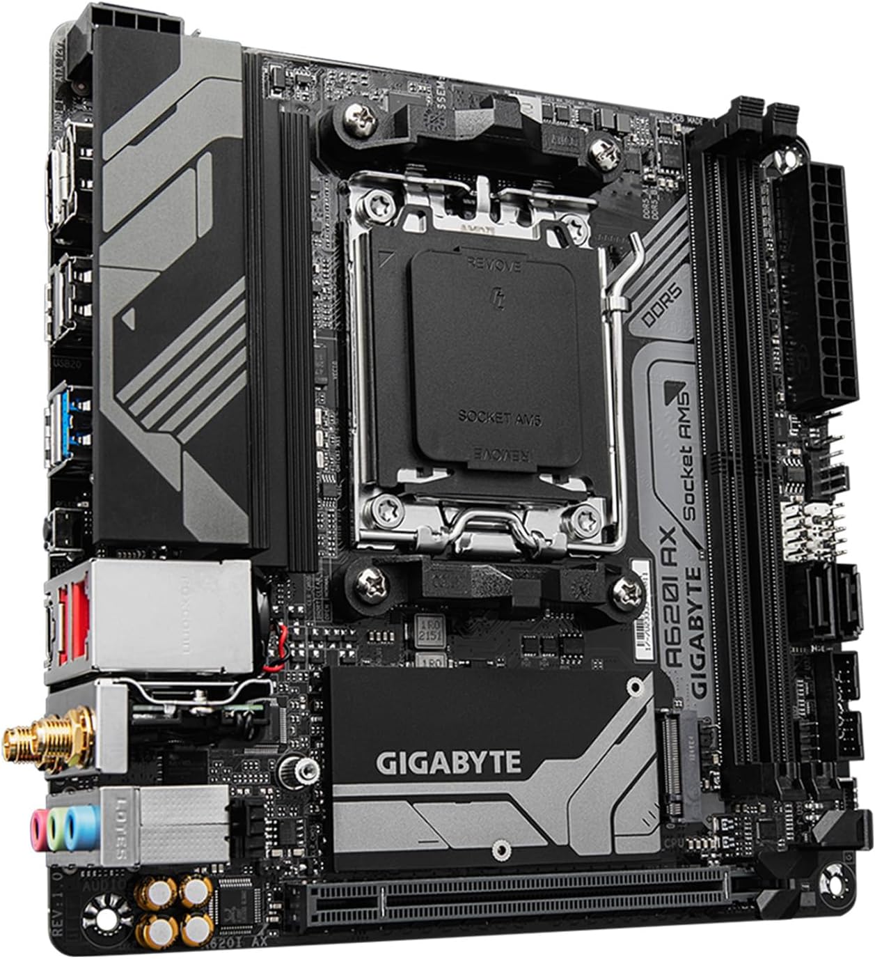 GIGABYTE A620I AX マザーボード Mini-ITX [AMD A620チップセット]