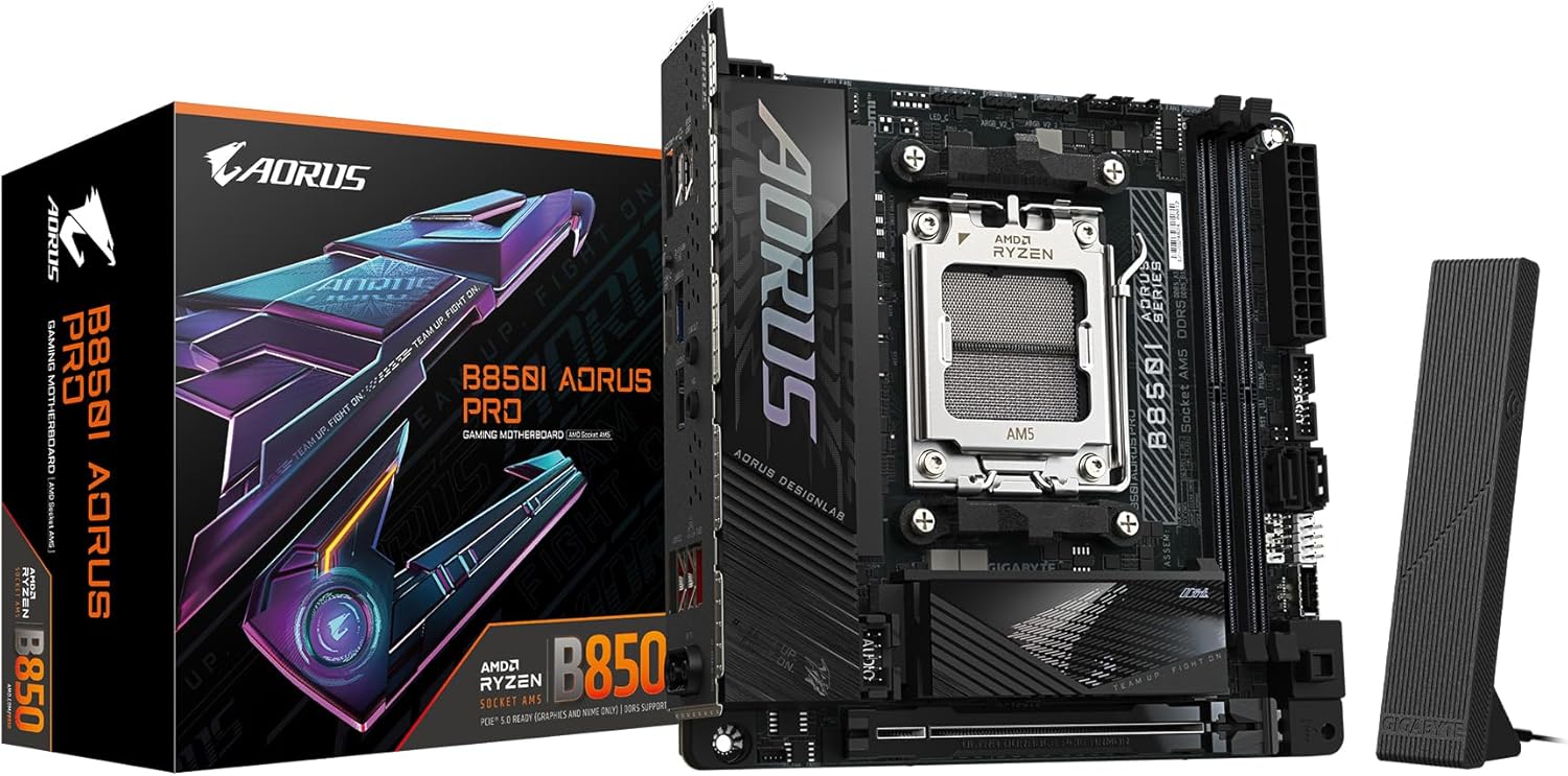 AMD Ryzen対応ホワイトMini-ITXゲーミングマザーボード GIGABYTE B850I AORUS PRO
