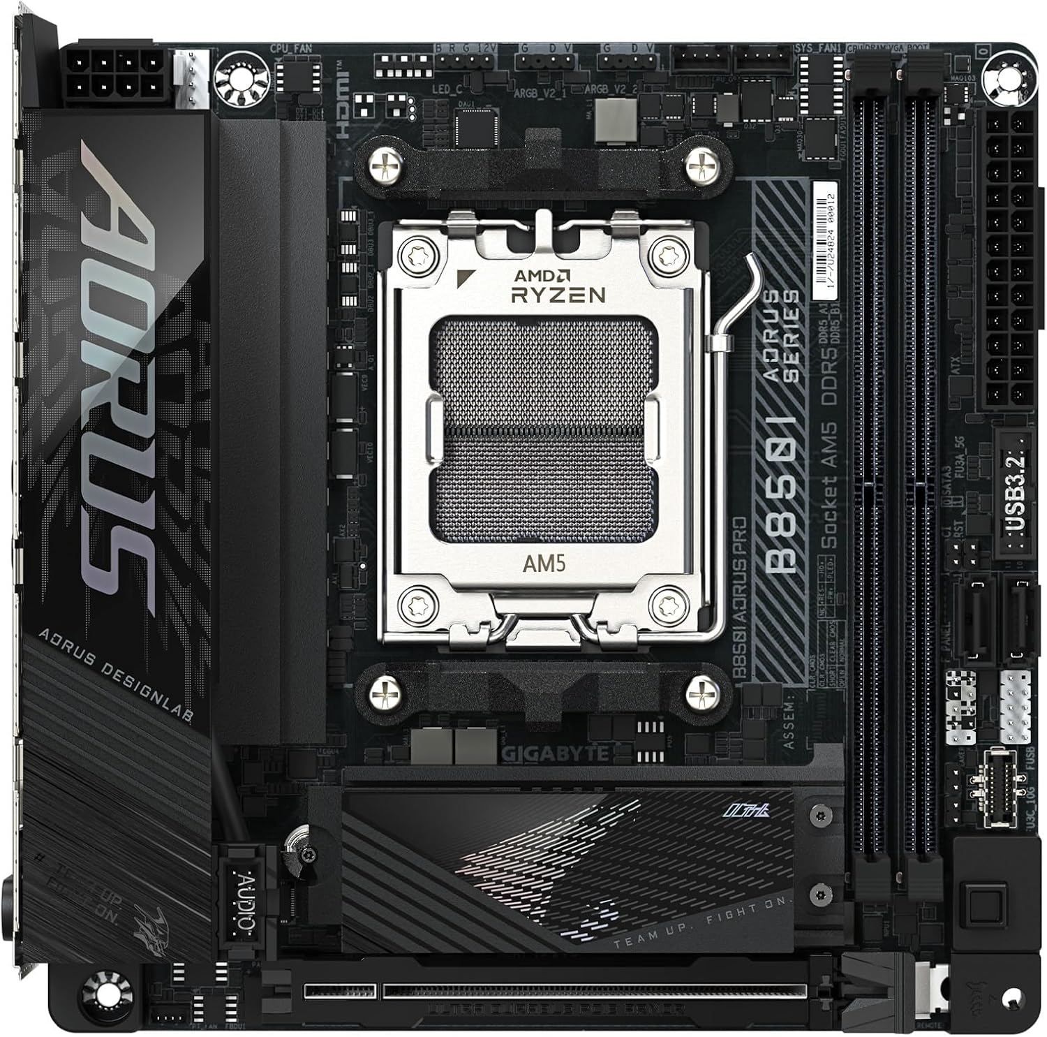 AMD Ryzen対応ホワイトMini-ITXゲーミングマザーボード GIGABYTE B850I AORUS PRO