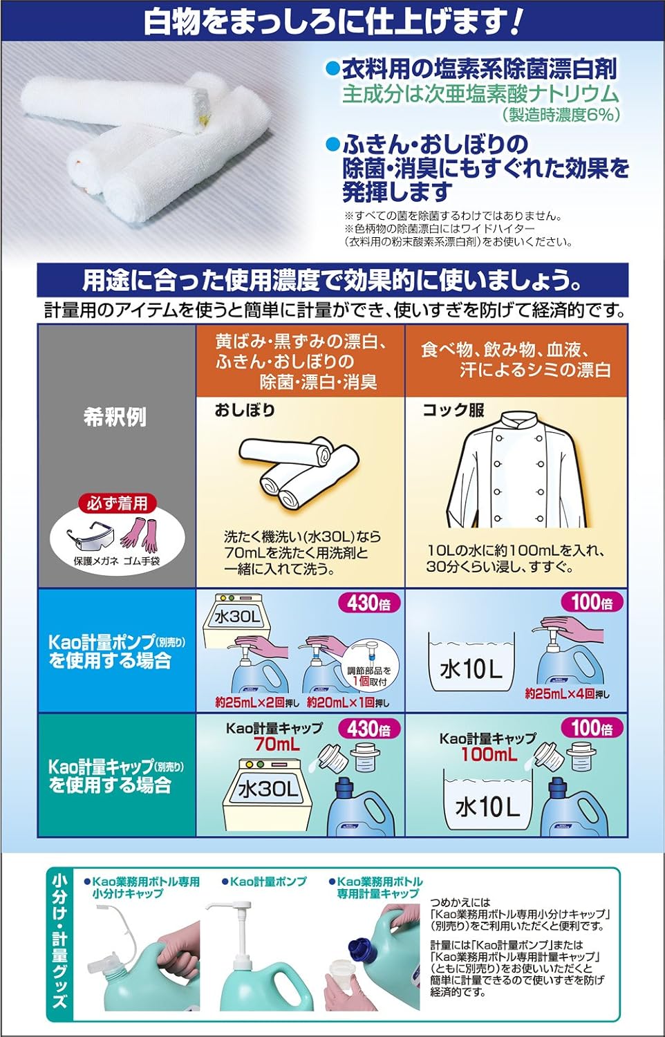業務用衣料用ハイターE 塩素系漂白剤 5kg(花王プロフェッショナル)