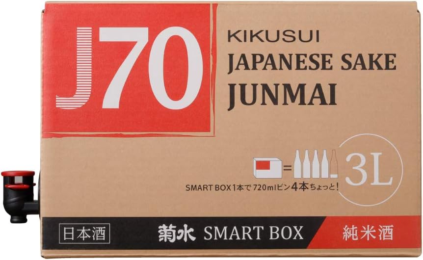 新潟県産 純米酒 菊水 SMART BOX 3000ml×4本セット